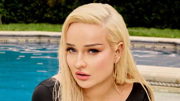 Kim Petras was photographed by Yu Tsai in Los Angeles. Swimsuit by LILY&ROSE. Earring by Jennifer Meyer.